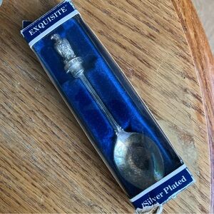 Vintage Peterborough Bald Eagle collectible spoon silver plated vintage 90s